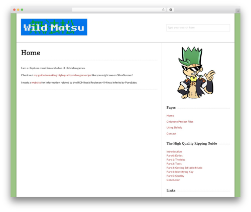 Lightly theme WordPress - wildmatsu.xyz