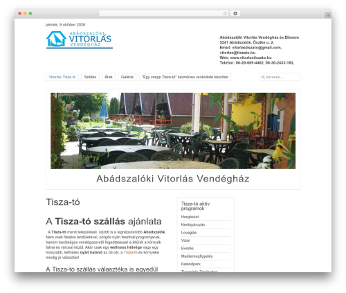 Master WordPress theme - vitorlastiszato.hu