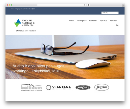 Mr. Tailor WordPress theme design - vakaruauditas.lt