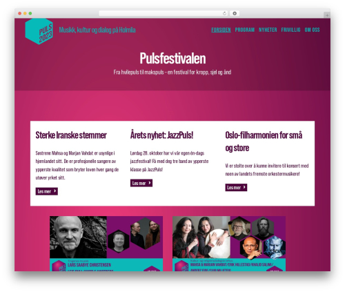 WordPress theme Puls - pulsfestivalen.no