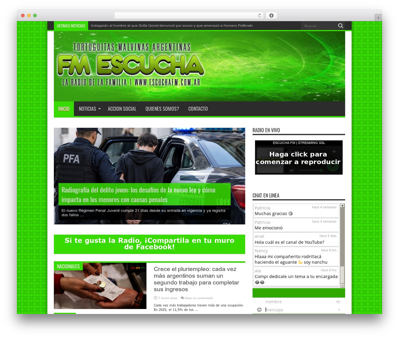 WordPress theme theme03-V3 - escuchafm.com.ar