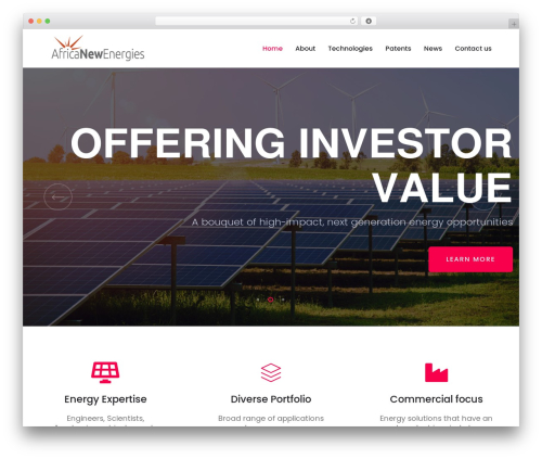 WordPress website theme Trydo - ane.na