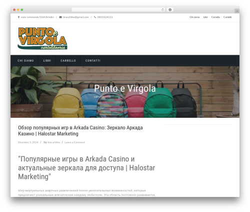 WP theme ShopStore - cartoleriapuntoevirgola.it