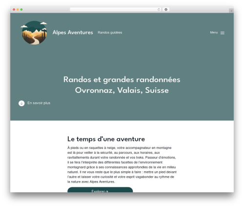 Chaplin WordPress theme - alpaventures.guide
