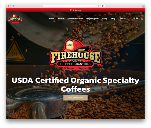 CoffeeKing WordPress theme - firehouseroastery.com