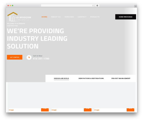 Elevate WordPress theme design - 4dmodernconstruction.com