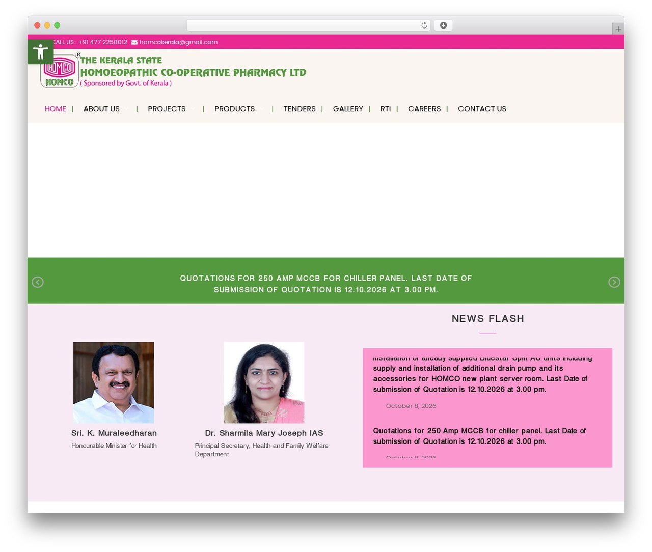 Flash WordPress theme design - homcokerala.com