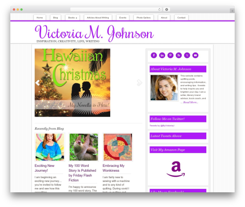 Genesis WordPress theme - victoriamjohnson.com