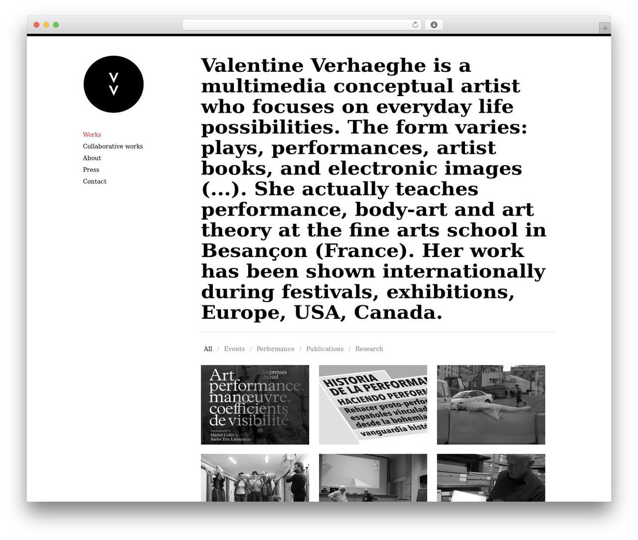 Infinity WordPress theme - valentineverhaeghe.com