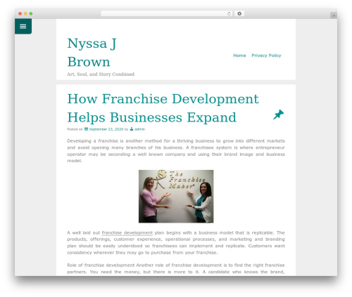 Just Write theme WordPress - nyssajbrown.net