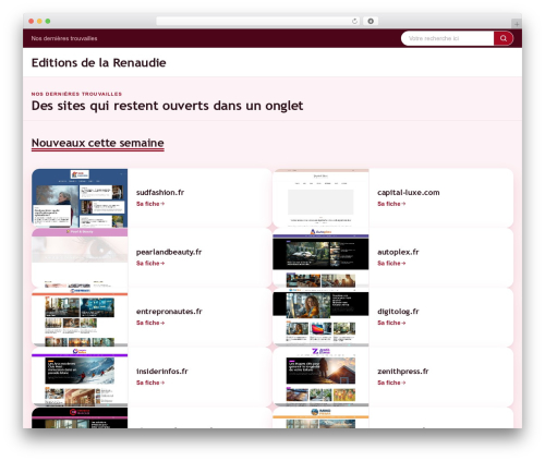 Maxwell theme WordPress - editionsdelarenaudie.fr
