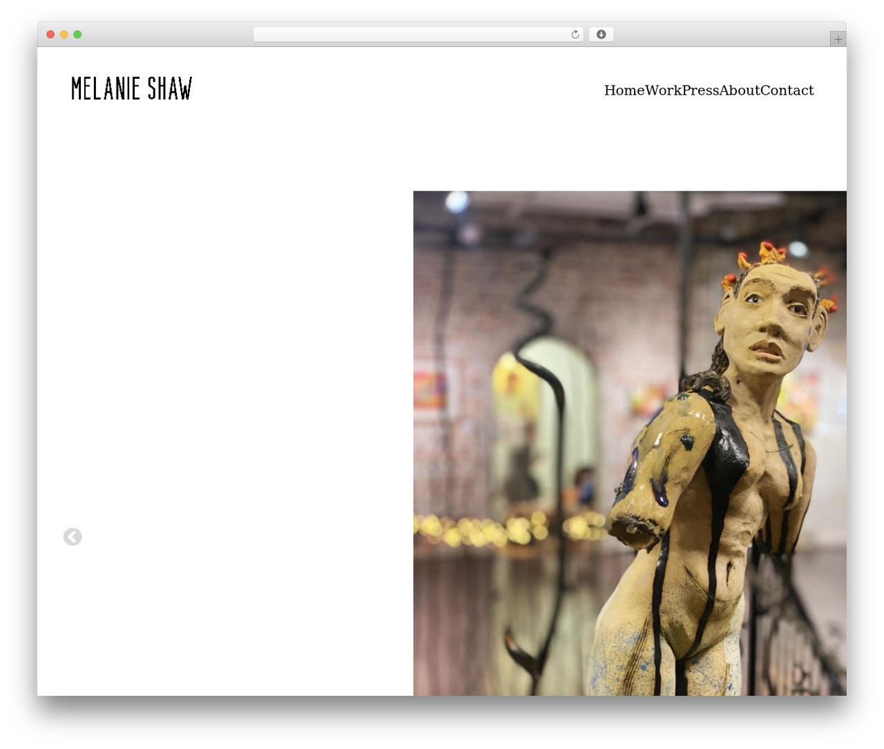 Minimalist Photography Portfolio WordPress theme - melanieshawceramics.com