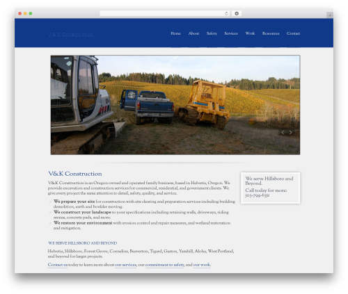 Progressio premium WordPress theme - vandkconstruction.com