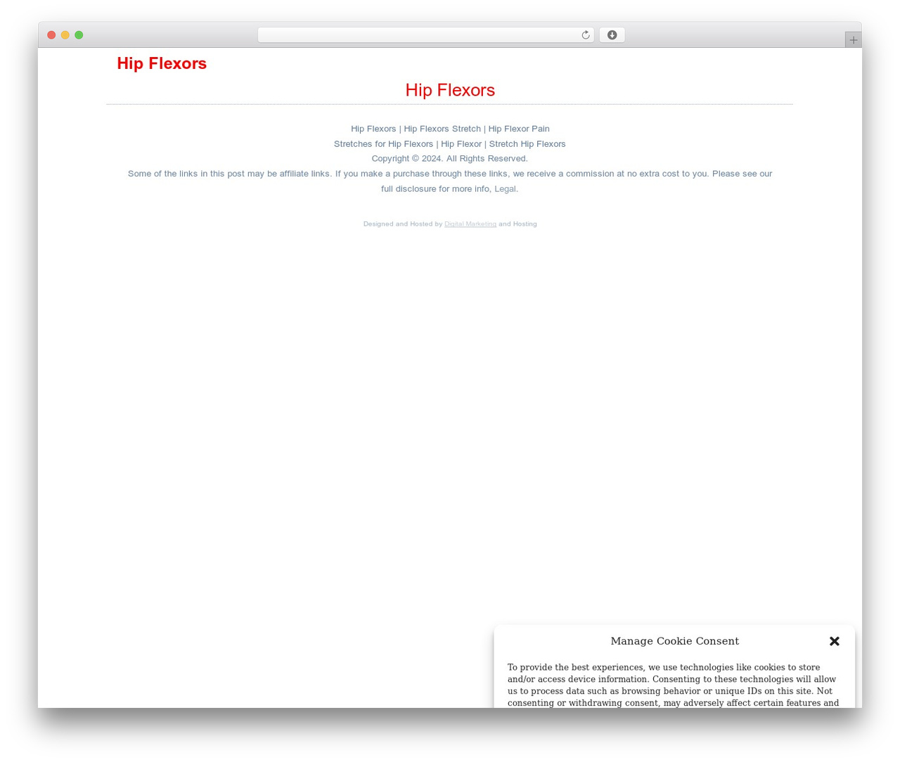 SimpleMobile theme WordPress - hipflexorfacts.com