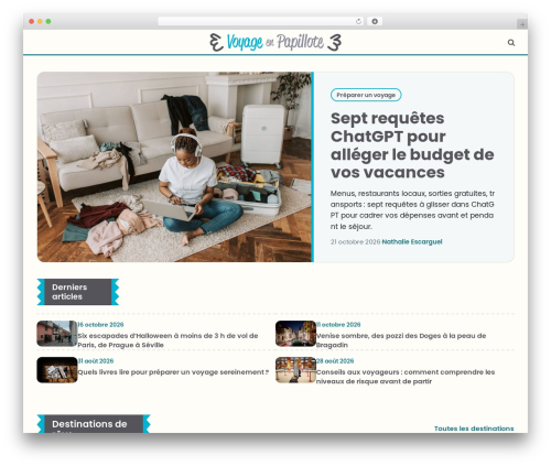 SmartMag WordPress theme - voyage-en-papillote.fr