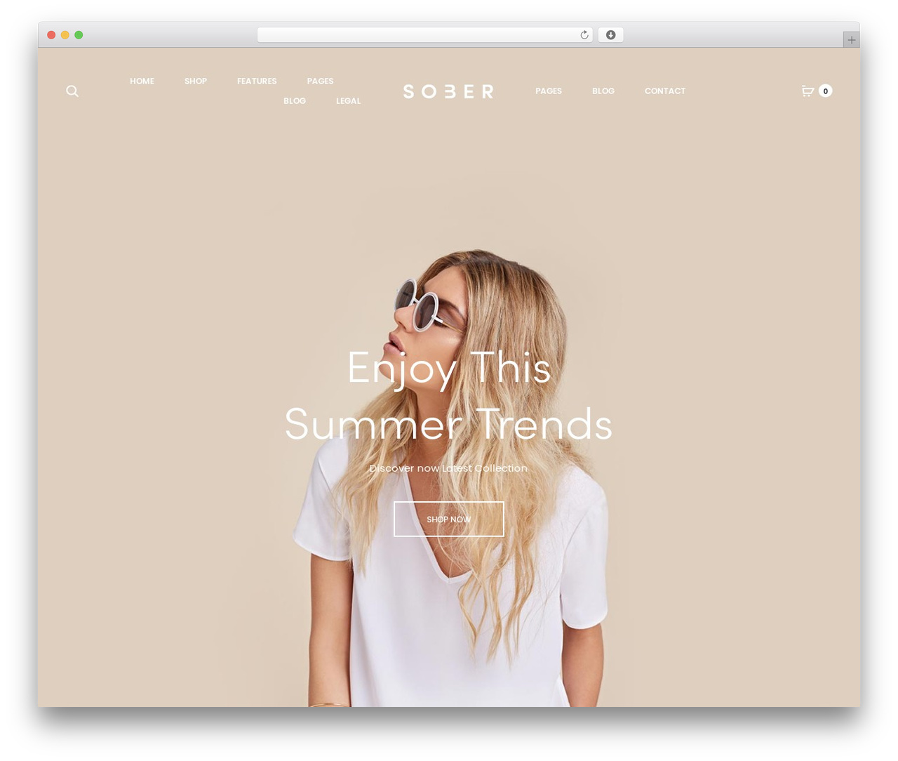 Sober WordPress theme - womanofficial.com