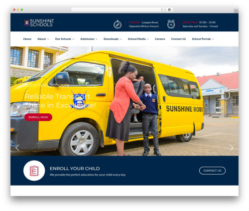Sunshine WordPress theme - sunshineschool.sc.ke