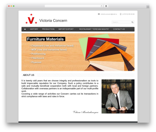 WordPress theme Aqua - victoria-concern.com