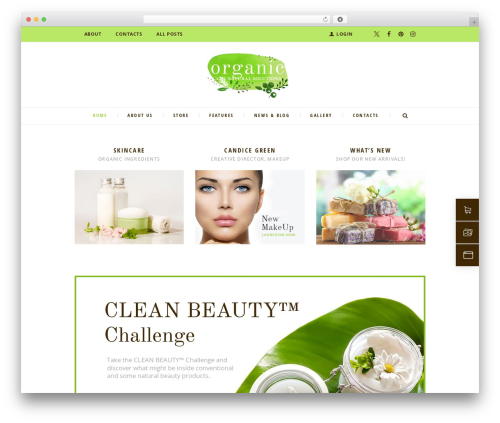 Cleanskin best WordPress theme - organic-beauty.themerex.net