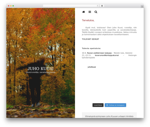 Cuberta WordPress theme - juhokuusi.com