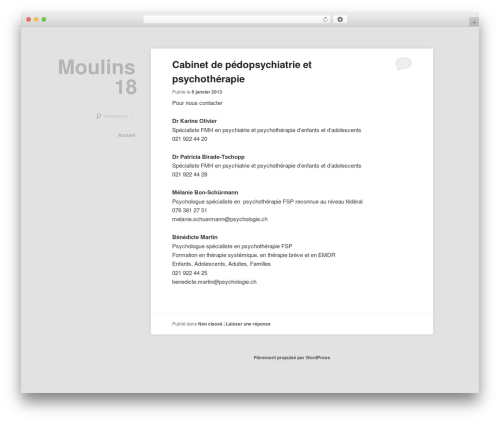 Hum WordPress website theme - moulins18.ch Hum WordPress website theme - moulins18.ch