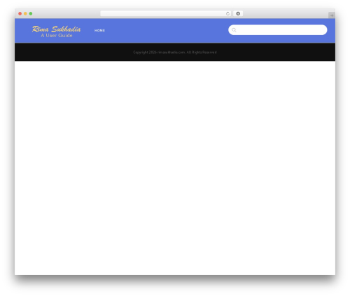 Manual framework WordPress plugin - rimasukhadia.com