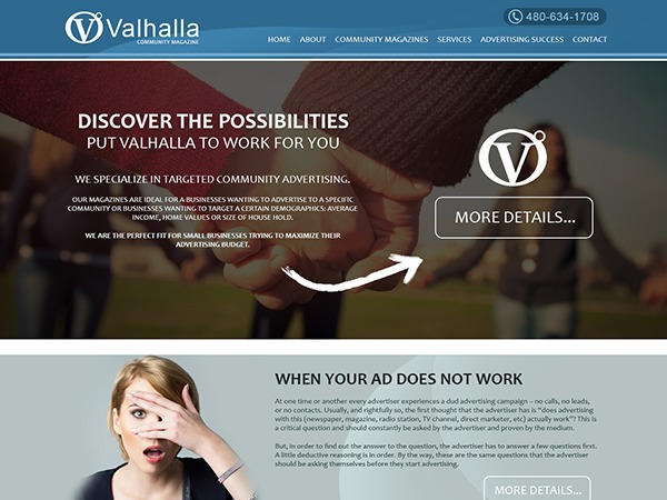 valhalla WordPress website template