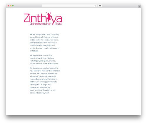 WordPress theme Jaymax - zinthiya-events.co.uk