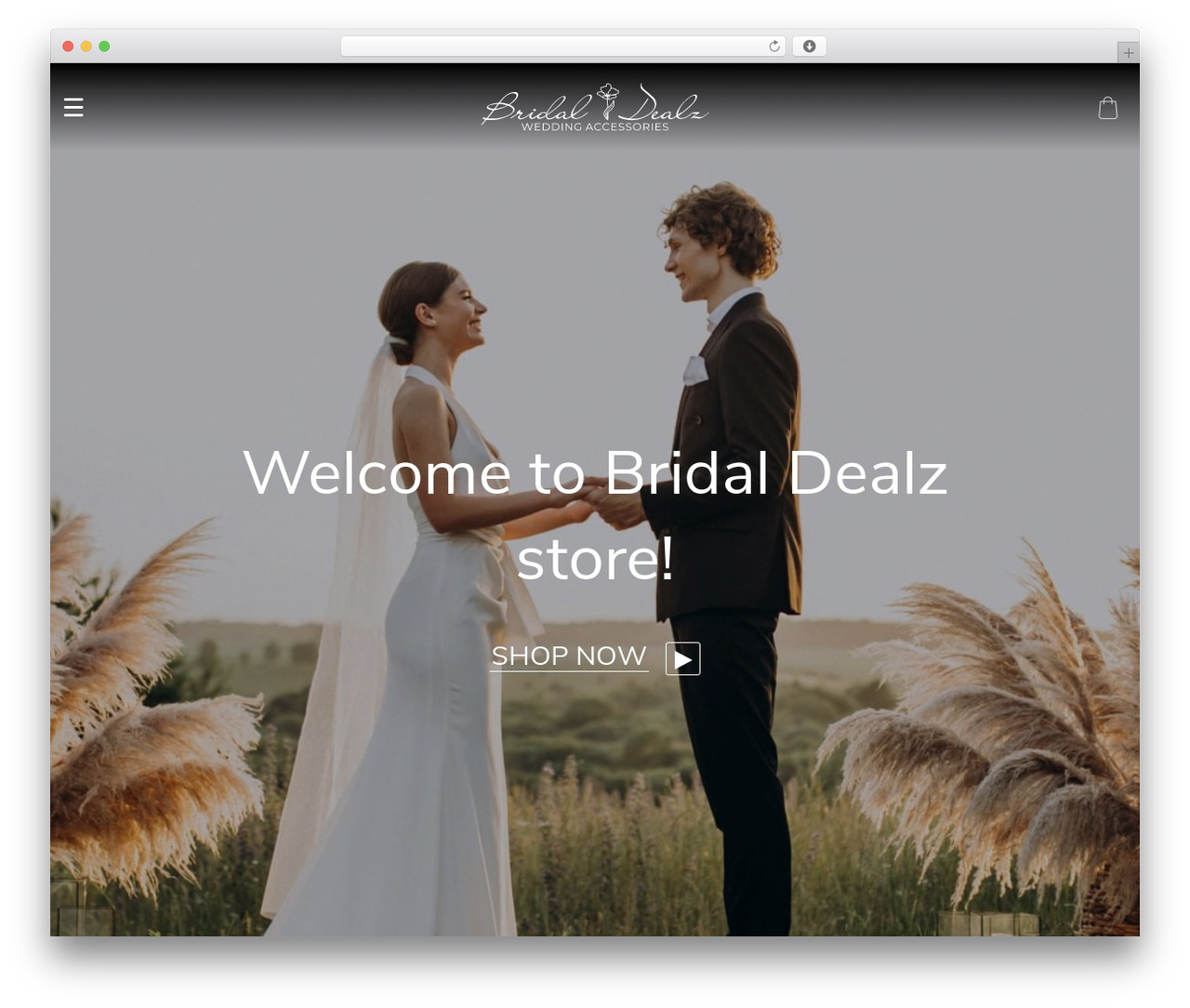 WordPress website theme Dali - bridaldealz.com