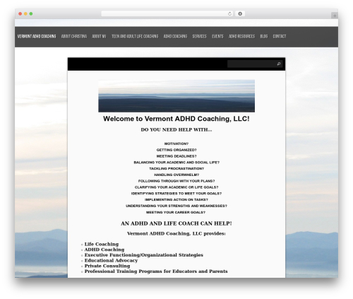 WordPress website theme Shuttershot - vtcoaching.com