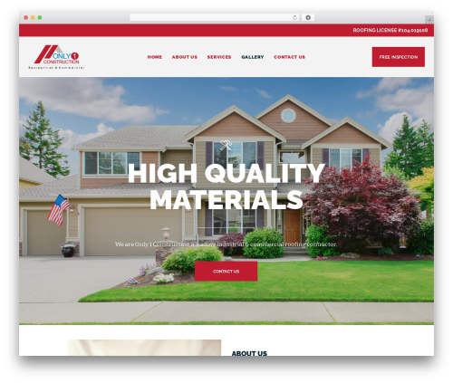 WP theme Anderson - only1construction.com