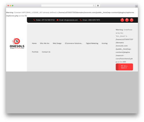 Amiso WordPress theme - onesols.com