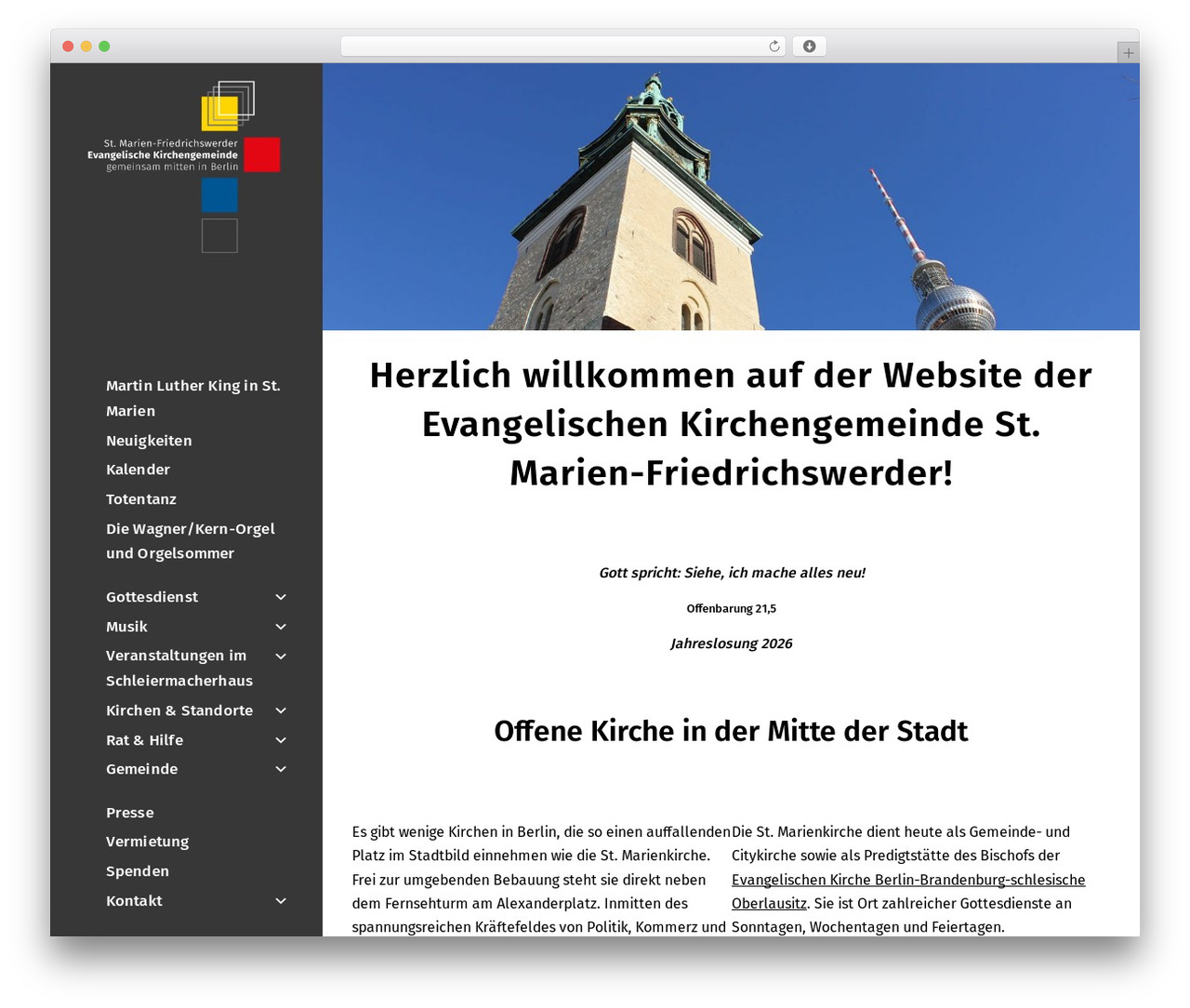 St.Petri - St.Marien Child theme WordPress - marienkirche-berlin.de