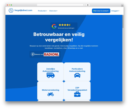 Farben Basic WordPress theme free - vergelijkdirect.com