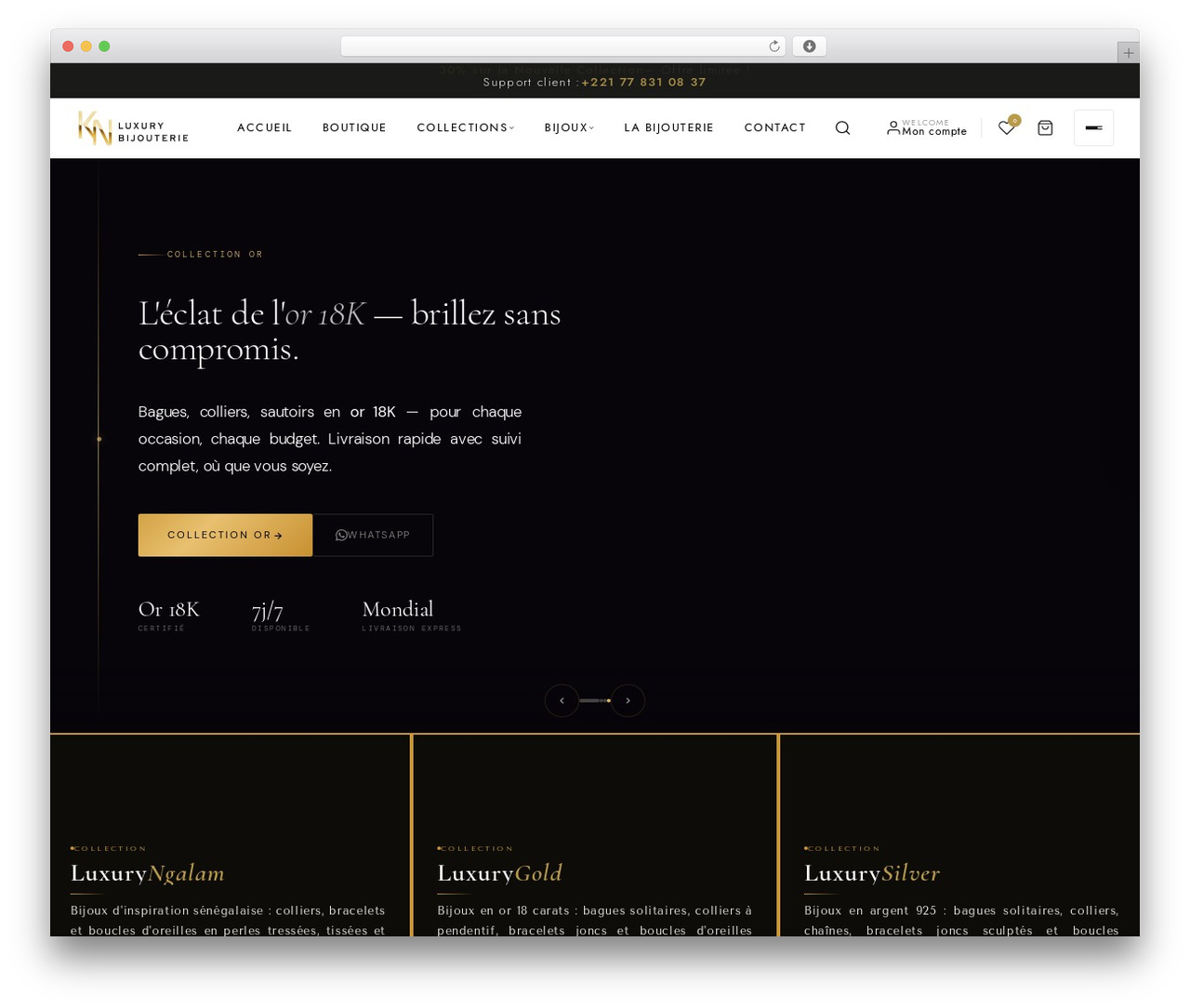 WordPress theme Blonwe - luxurybijouterie.com