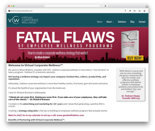 WordPress theme Nimva - virtualcorporatewellness.com
