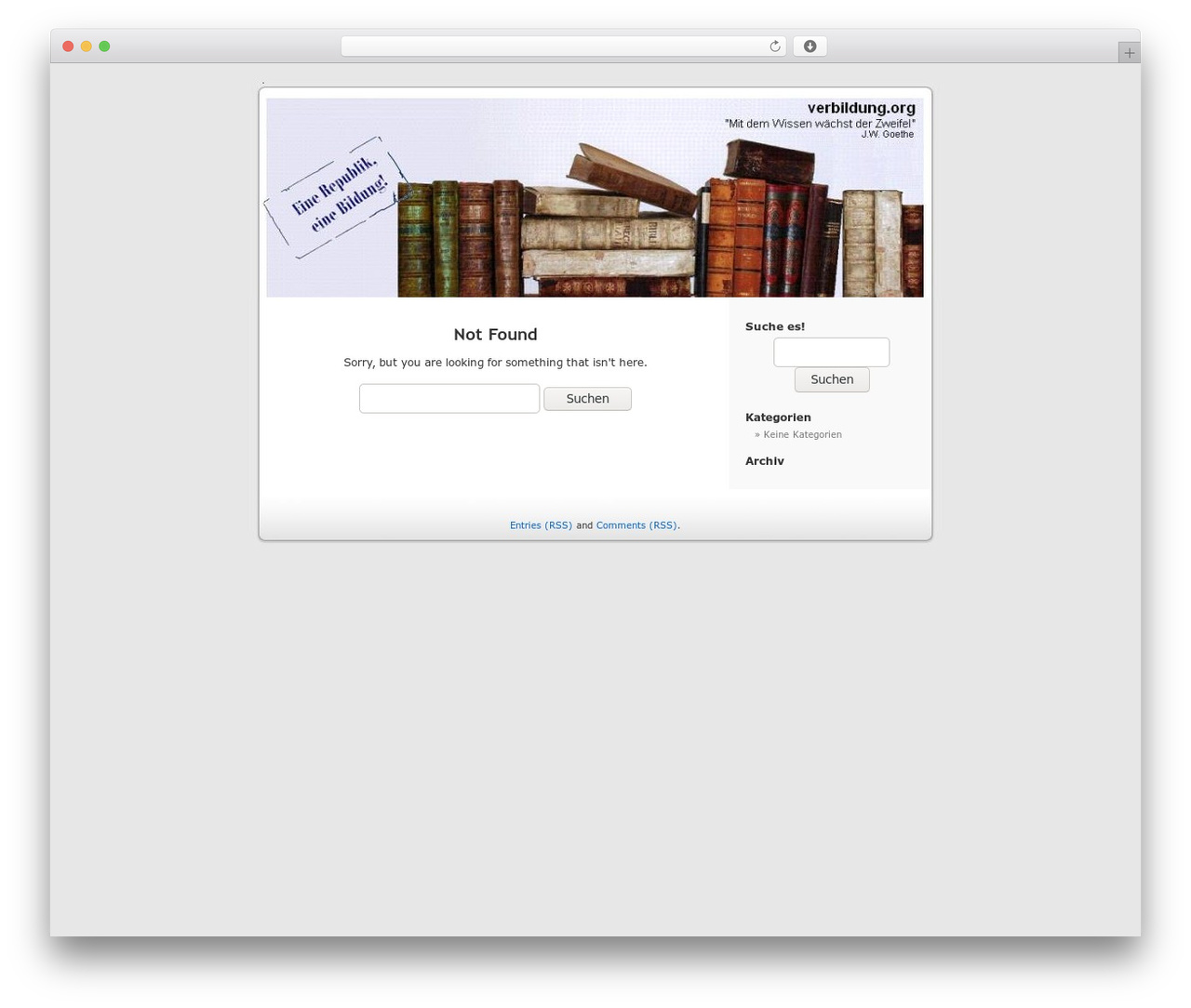 WordPress theme sd - verbildung.org