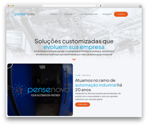WordPress website theme Hello! - pensenova.com