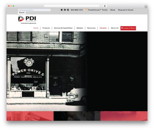 Custom Responsive (SASS) Theme WordPress theme design - powerdrives.com