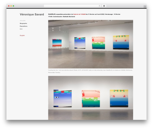 Infinity WordPress theme - veroniquesavard.com