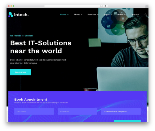 Intech WordPress theme - el.commonsupport.com/newwp/intech Intech WordPress theme - el.commonsupport.com/newwp/intech
