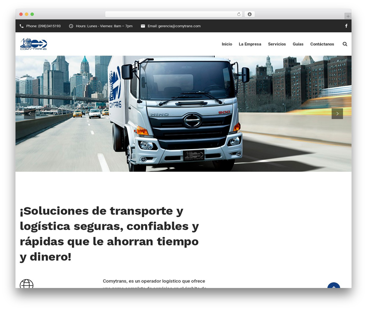 Logisti WordPress theme - comytrans.com