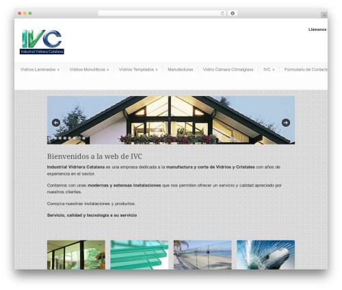 Modernize WordPress theme - vidriosivc.com