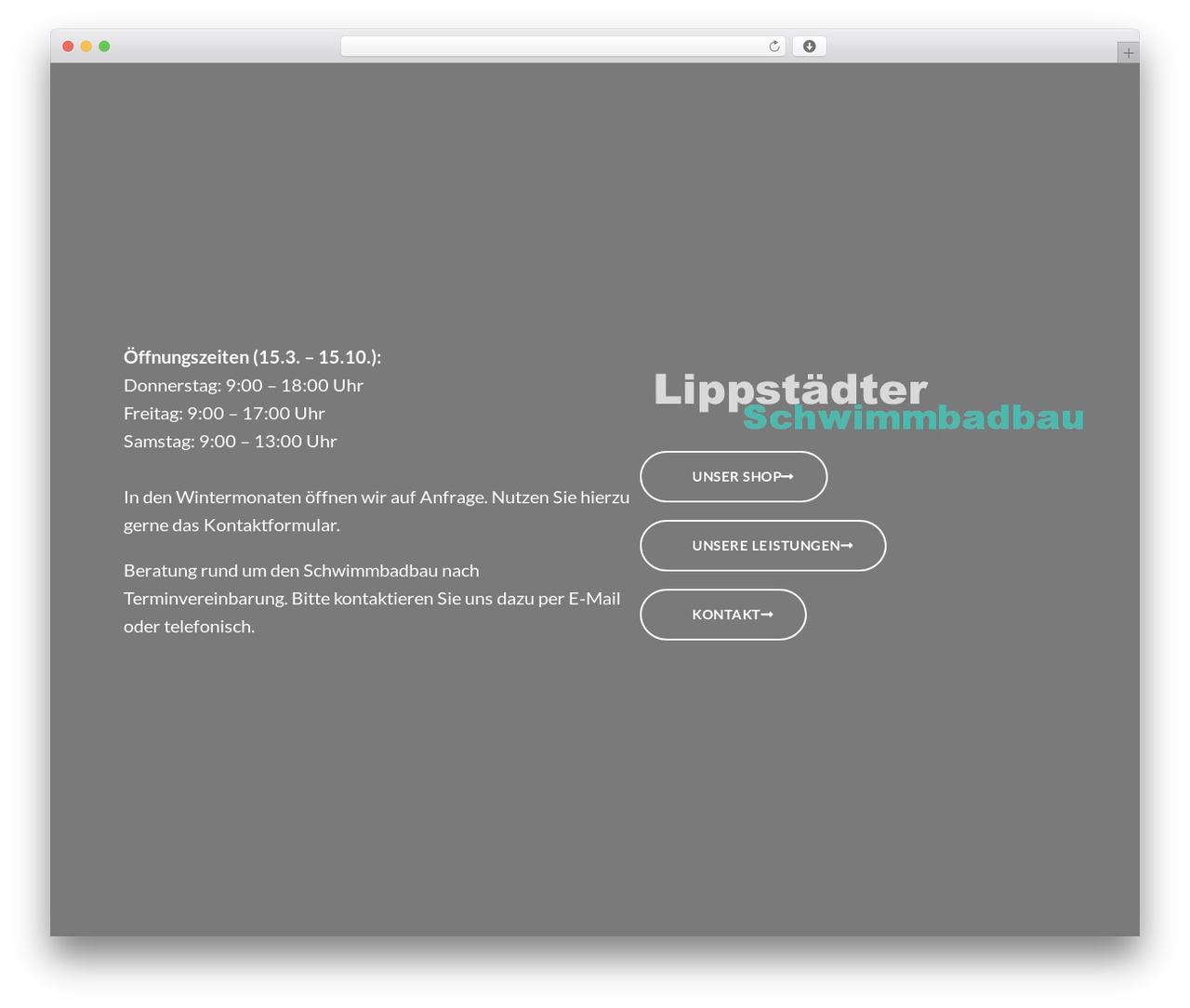 OceanWP WordPress theme design - pool-lp.de