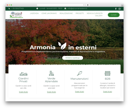 (VamTam) Landscaping WordPress theme - armoniainesterni.it