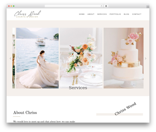 WordPress theme Bethany - chrisswoodevents.com