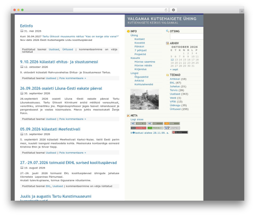 WordPress theme TypoXP - valgaky.ee