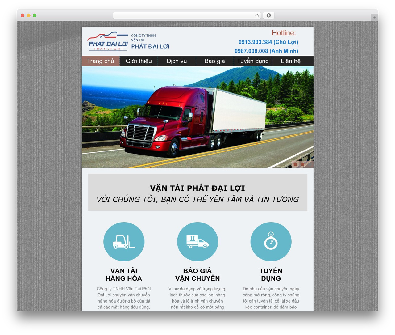 wp theme WordPress - vantaiphatdailoi.com