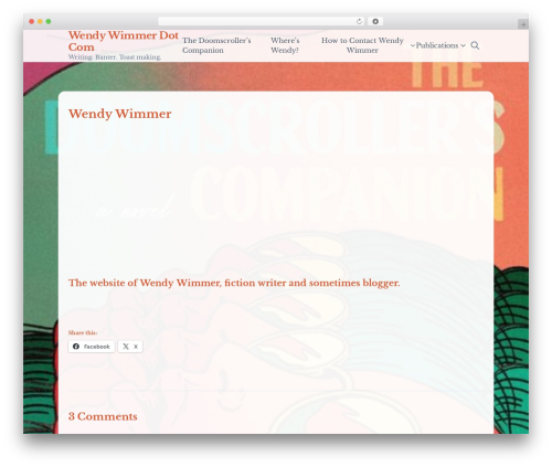 AuthorPro theme WordPress - wendywimmer.com