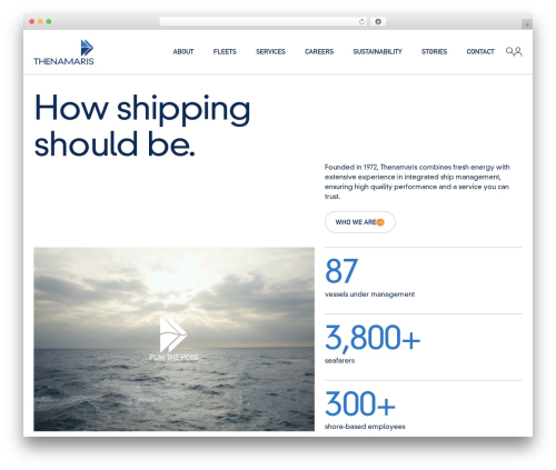 Barebones WordPress theme - www.thenamaris.com